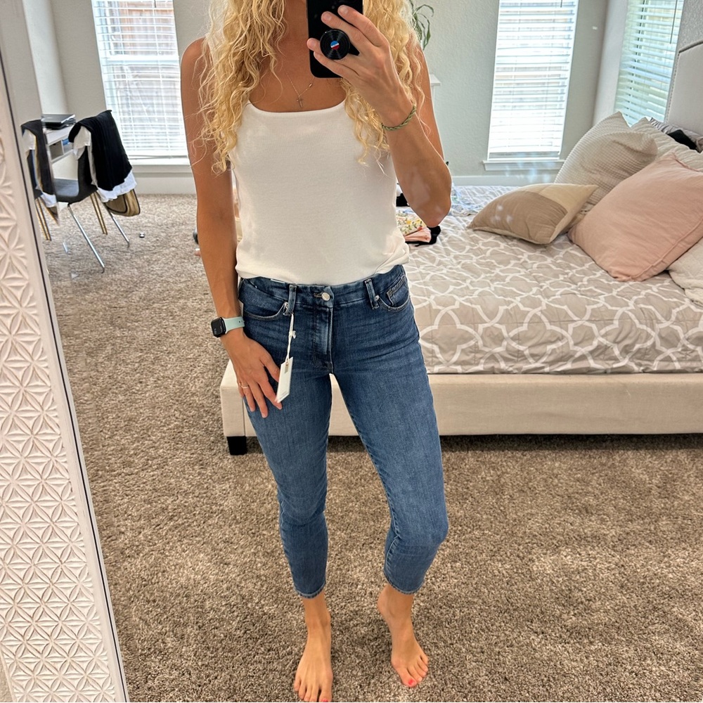 Good American Good Waist Crop Jeans - Size 4/27